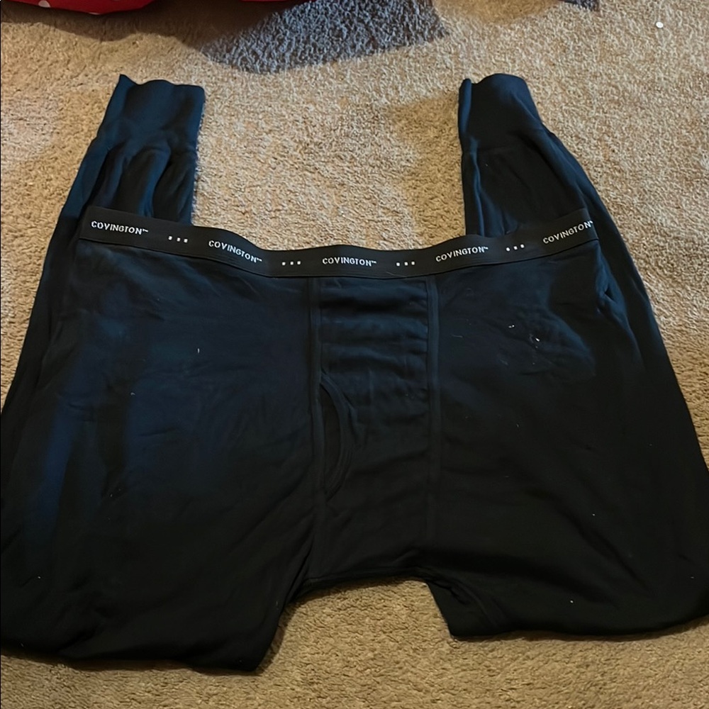 Covington Men's Black Long Underwear